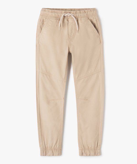 Pantalon jogger coupe slim garçon vue1 - GEMO 4G GARCON - GEMO
