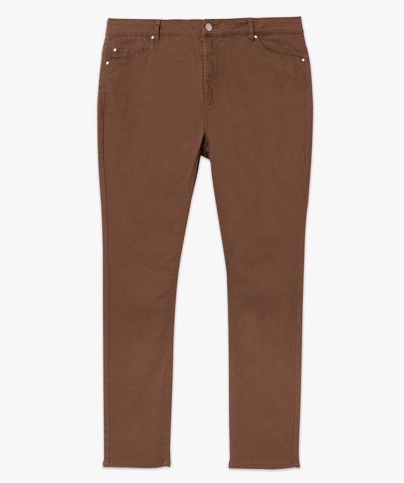 Pantalon coupe Regular taille ajustable femme grande taille vue4 - GEMO (G TAILLE) - GEMO