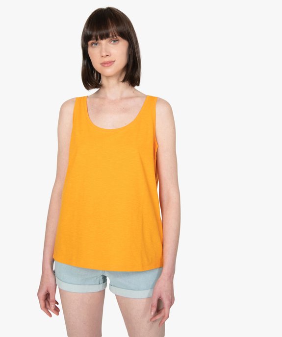 Débardeur femme avec dos brodé vue1 - GEMO(FEMME PAP) - GEMO