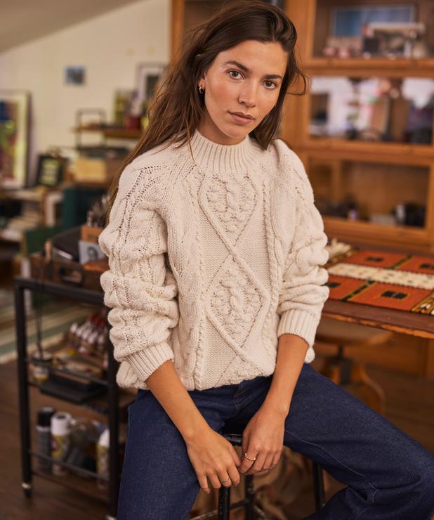 Pull En Tricot Côtelé Beige Avec Motif De Chats Pour Hommes Et Femmes