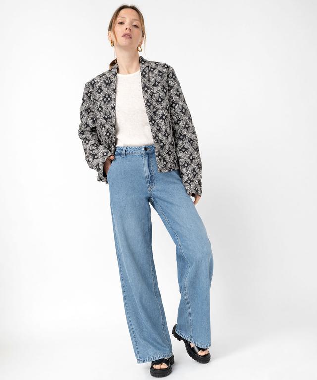 Veste Légère Imprimée GEMO Taille 46 - Occasion En Très Bon état, Couleurs Vives