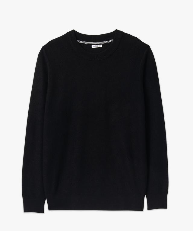 Pull en maille texturée classique pour homme