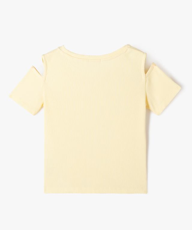 Chemisier Zara Trafaluc Jaune Soleil - Épaules Dénudées - Taille M - Neuf Sans étiquette