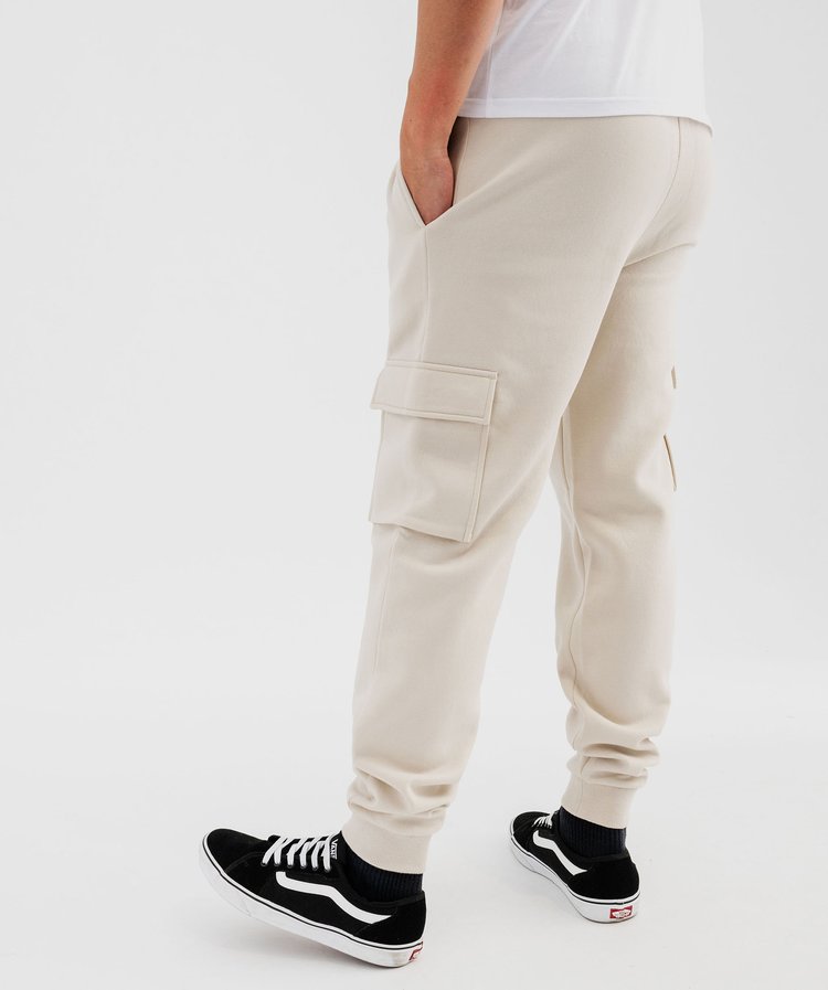 Pantalon Jogging Cargo Homme Vert - Molleton Doux - Taille élastiquée