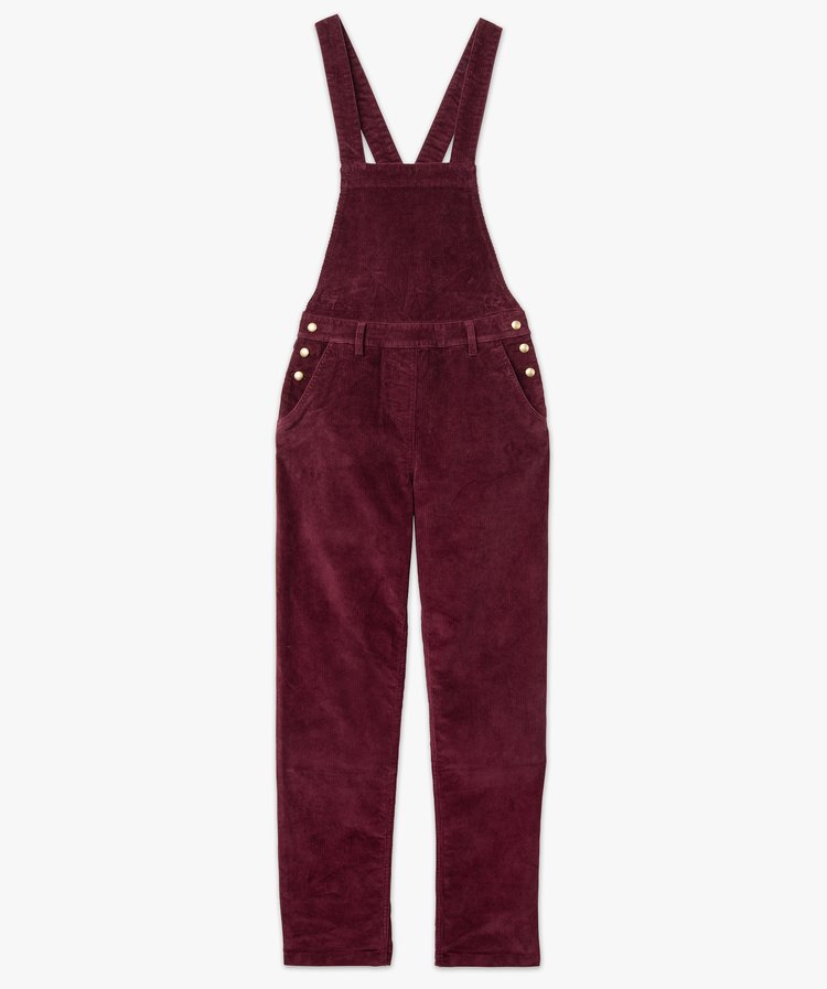 Robe Salopette Femme En Velours Côtelé - Coupe Trapèze, Sans Manches, Polyester, Style Décontracté