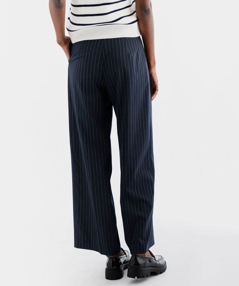 Pantalon Femme Chic Et Elegant CheChury Pantalon Femme Été Lin-Coton - Pantacourt 7/8 Fluide - Taille Élastique Cordon - Léger Et Respirant Pantalon