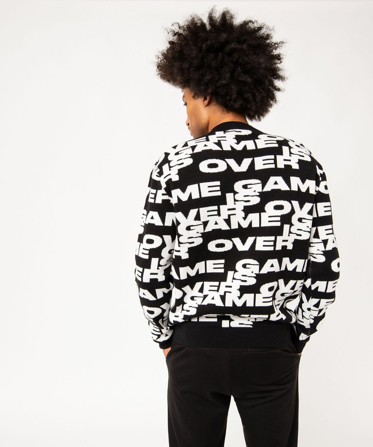 La Modeuse - Pullover mit Champagne Mood Schriftzug