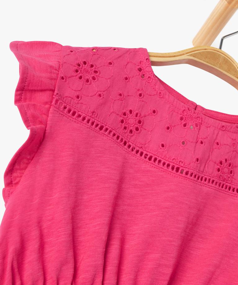 Tenue 2 Pièces Bébé Cadeau Ensemble 2 Pièces Robe Cardigan Pour Bébé Fille - Imprimé Floral, Sans Manches - Pour Fête, Mariage, Anniversaire Tenue Fête Petite Fille
