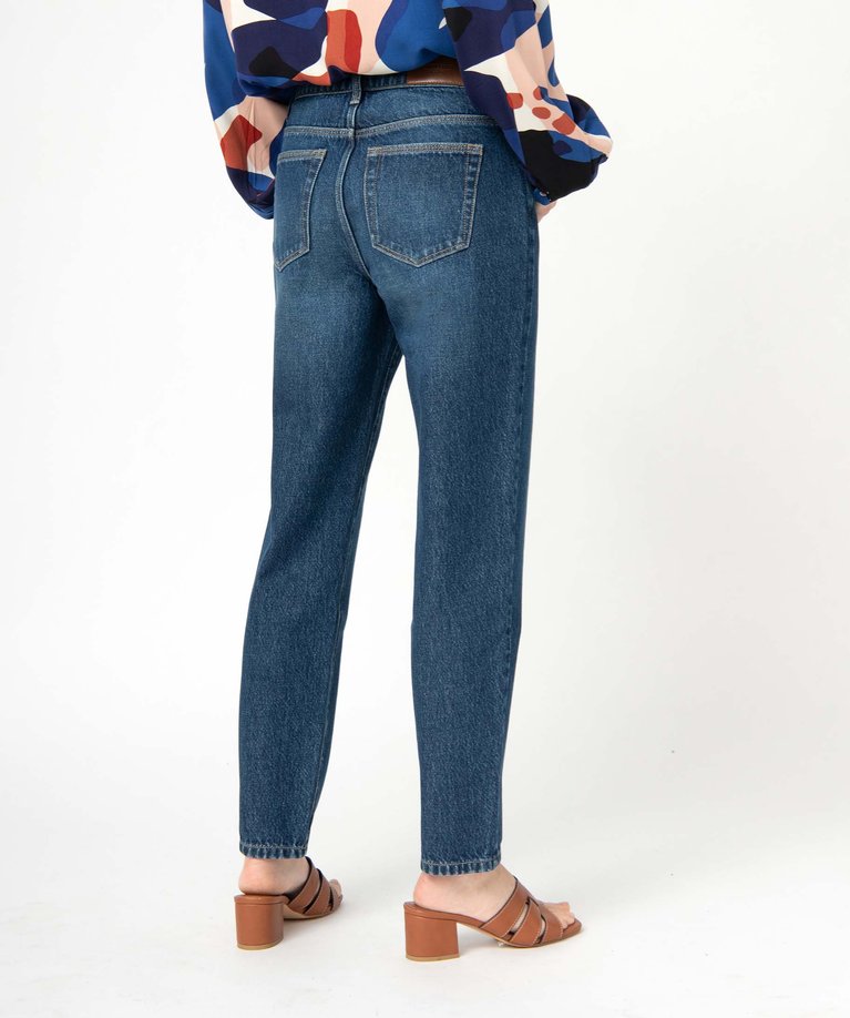Jeans Coupe Droite Stretch Bleu Janine Pauporté Femme - 2689140-bleu00