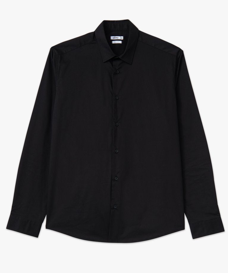 Chemise Homme Georges Rech Taille L (41-42) Bleue - Coton/poly, Coupe Slim, Occasion Bon état